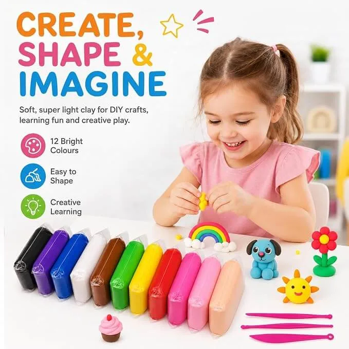 Colorful Modelling Clay Set for Kids - Image 4