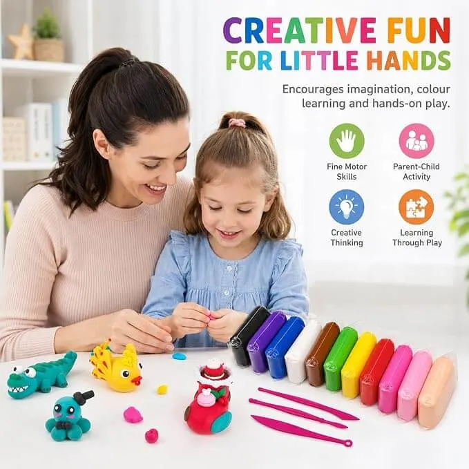 Colorful Modelling Clay Set for Kids - Image 2